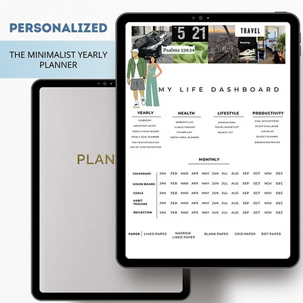 Daily Planner Light Grey