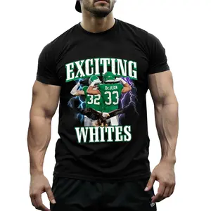 Everyday Comfort Men's Vintage Eagle Design T-Shirt - EXCITING WHITES Football & Bird Graphic, Casual Cotton Tee for Cooper & Reed Fans, Short Sleeve, Loose Fit, Lightweight & Breathable Fabric