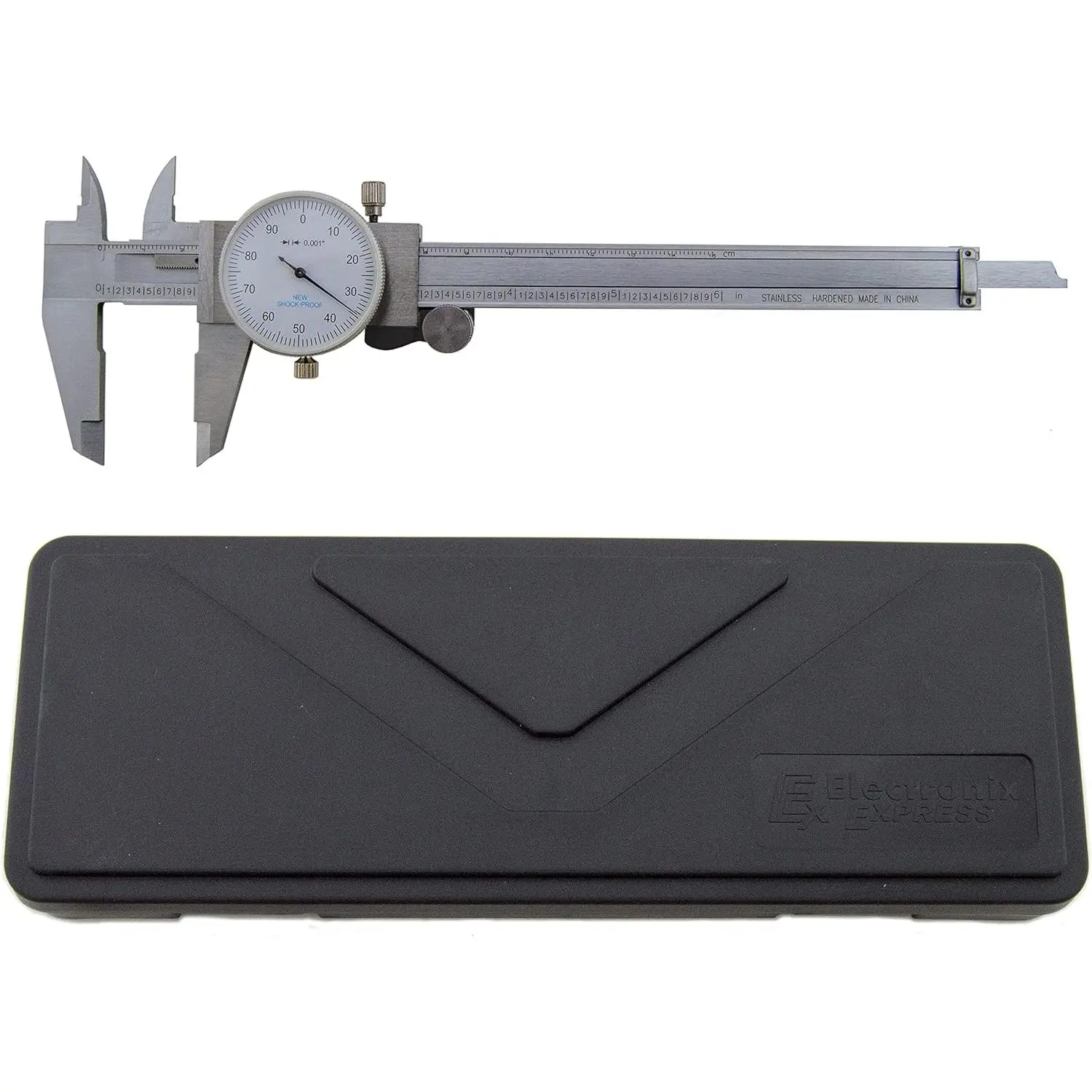 Utility Dial Caliper - 6 Inch with 0.001" Precision, Stainless Steel, Shockproof by Science Purchase
