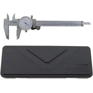 Utility Dial Caliper - 6 Inch with 0.001" Precision, Stainless Steel, Shockproof by Science Purchase