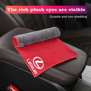 Microfiber Towel Car Cleaning Care Accessories For Lexus F-SPORT ES RX NX LS UX LM LX GX LC RZ IS CT GS RC HS SC TX LBX IS300 RX350 LS500 LX600 NX260 CT200