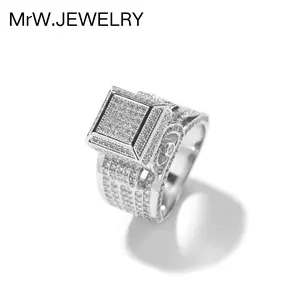 Luxe Geo Diamond Band Solitaire Stackable Rings Bridal Engagement Ring