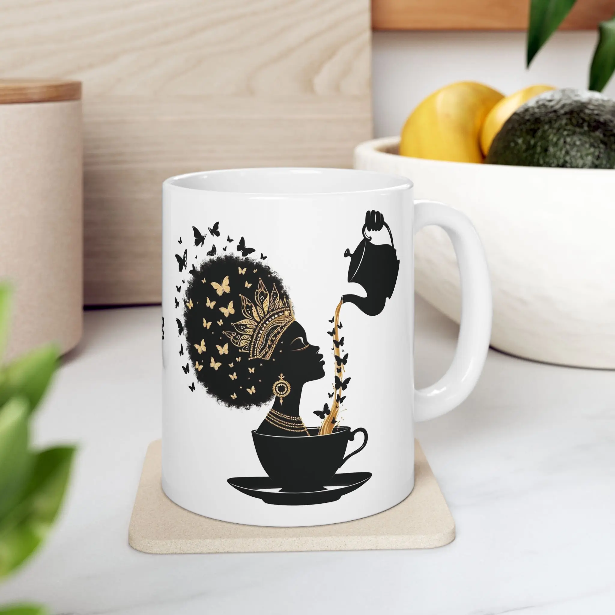 Spiritual Goddess Ceramic Mug, 11oz, 15oz - Inspirational Coffee Cup, Tea Mug, Meditation Gift, Positive Energy Drinkware, Feminine Quote Cup