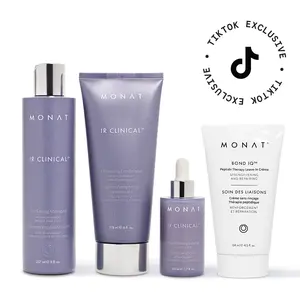 MONAT IR Clinical System + Bond IQ Therapy Leave-In Creme - Strengthening & Repairing Formula for Damaged Hair