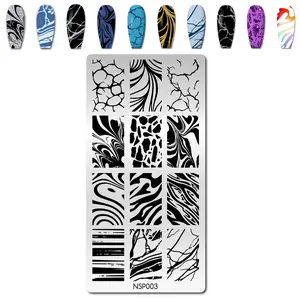 1pc Nail Art Stamping Plate Marble Texture  Designs for Nail Art DIY Manicure Designs, Bubbles Stamping Template Tools for DIY Nail Art, Nail Art Accessories