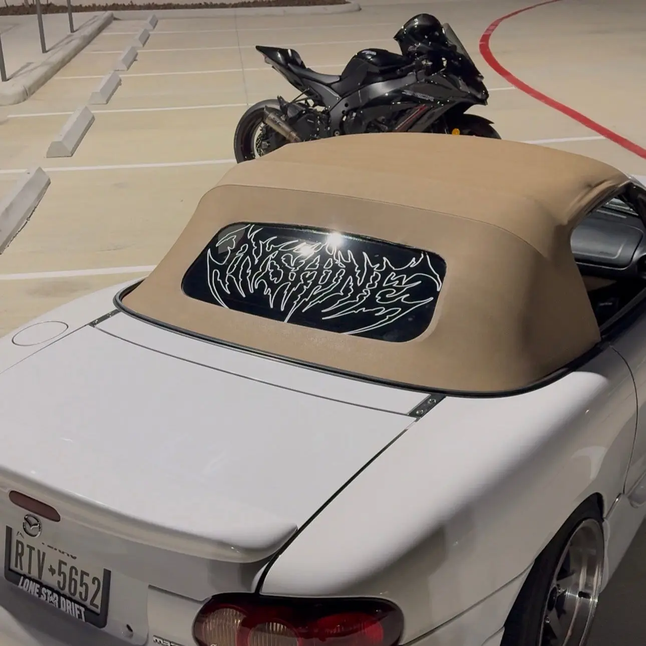 Insane Logo Rear Window Banner
