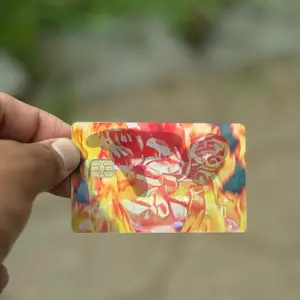 Custom fire debit/credit Card Sticker