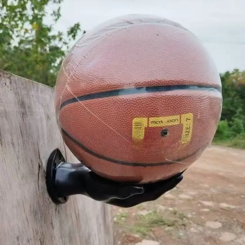 Wall-Mounted Basketball Rack, Heavy-Duty Sports Decor, Space-Saving for Home Gym, Garage, Game Room, Perfect Gift for Basketball Fans