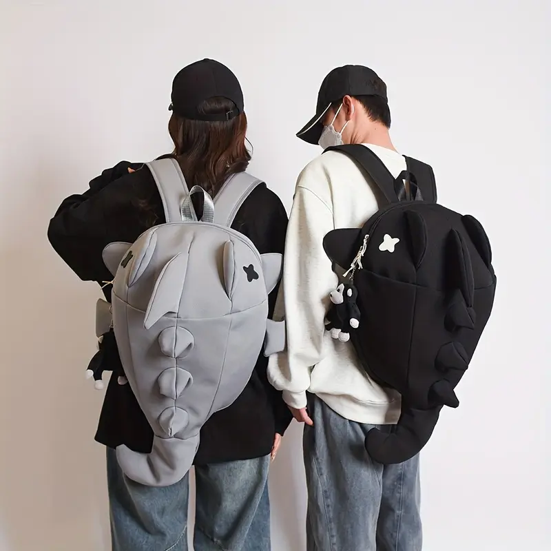 BIGWIG Unisex Funny Bags - Fashion Durable Backpack Luggage for Travel, Airport Backpack, Creative Casual Daypack for Students, Korean-Style Ins Design, Motorcycle Use