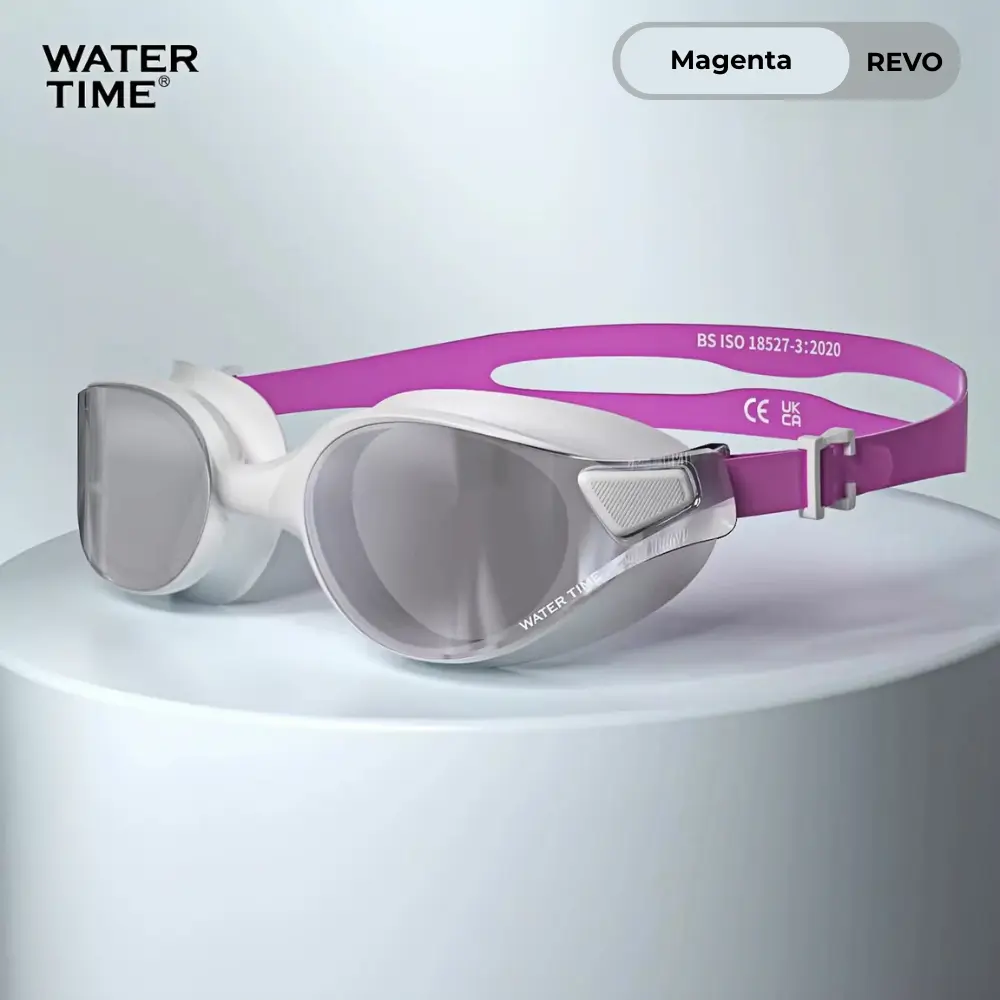 WATER TIME Adult Soft Silicone Swim Goggles, No Orbital Pressure And Anti-Dizziness Design, Suitable For Elderly Leisure Swimming And Water Rehabilitation At Home And Indoor Pools - Purple