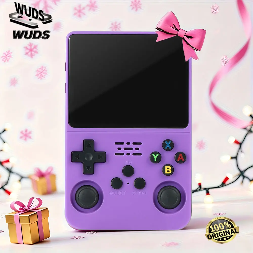 WUDS R36S Retro Video Handheld Game Console with HD 3.5-inch IPS Screen, 3000mAh Battery, 32G+64G TF Card