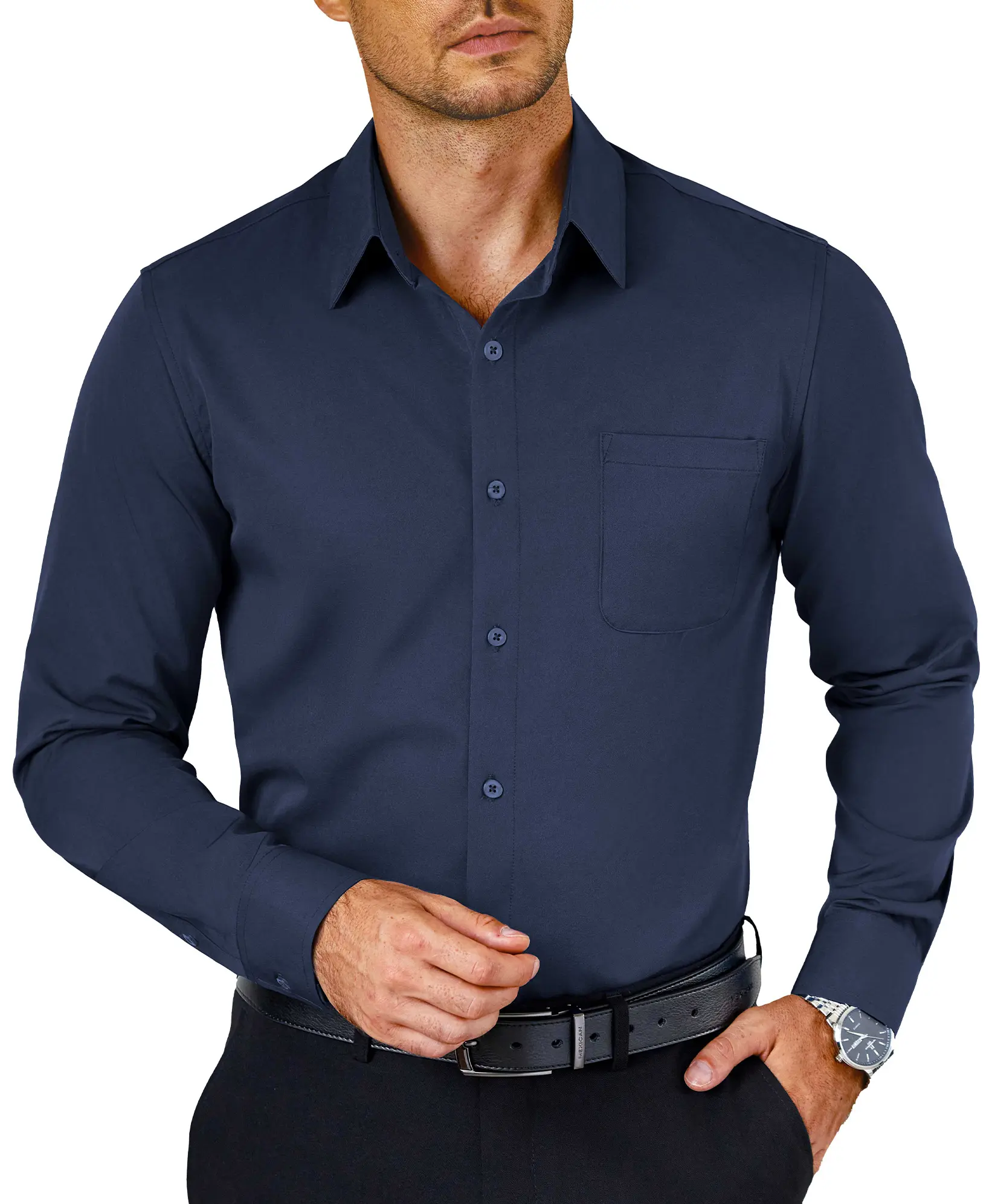 COOFANDY Mens Dress Shirts Wrinkle Free Long Sleeve Button Down Shirts Formal Business Shirt