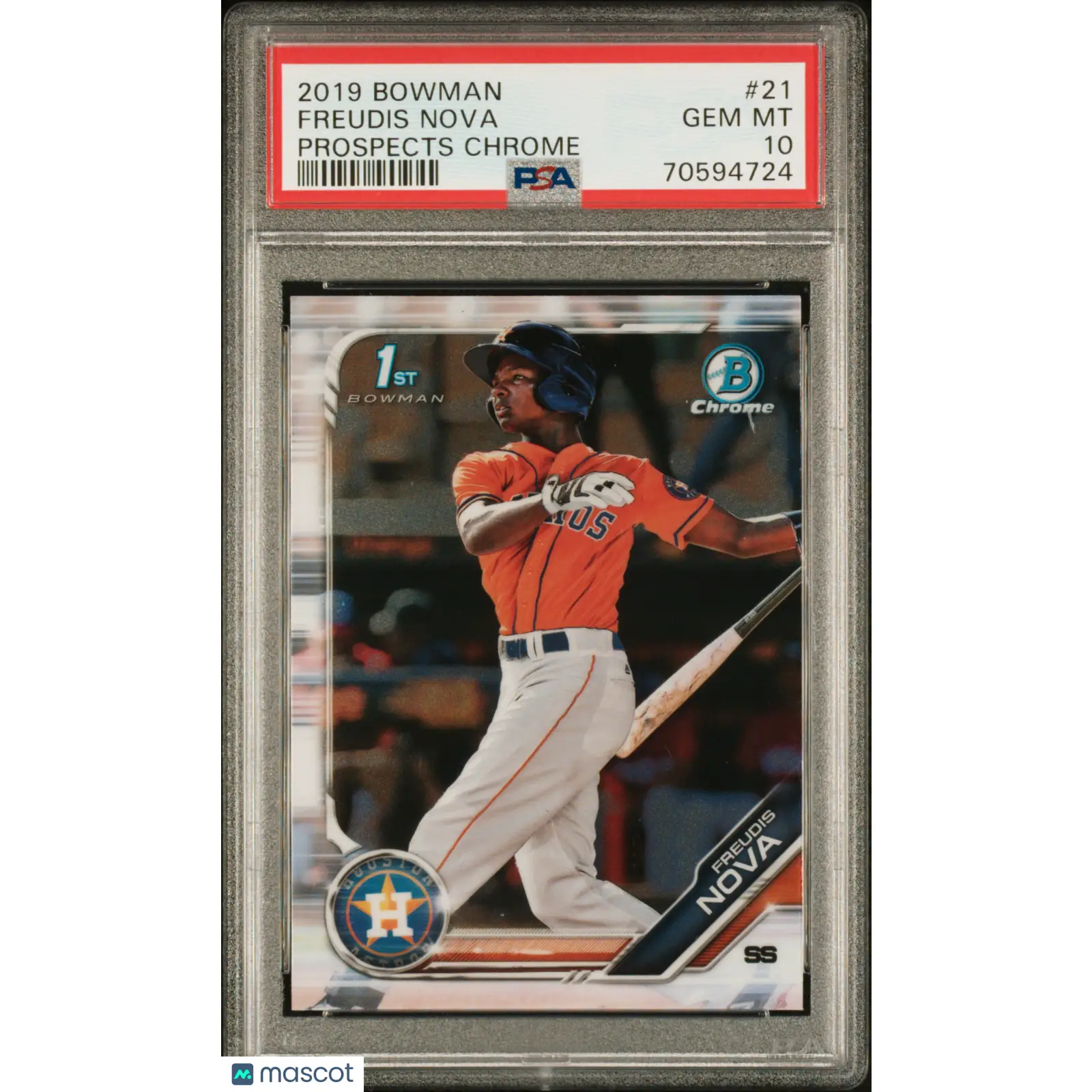 Freudis Nova PSA 2019 Bowman Prospects Chrome #21 Prospects Chrome Baseball 10