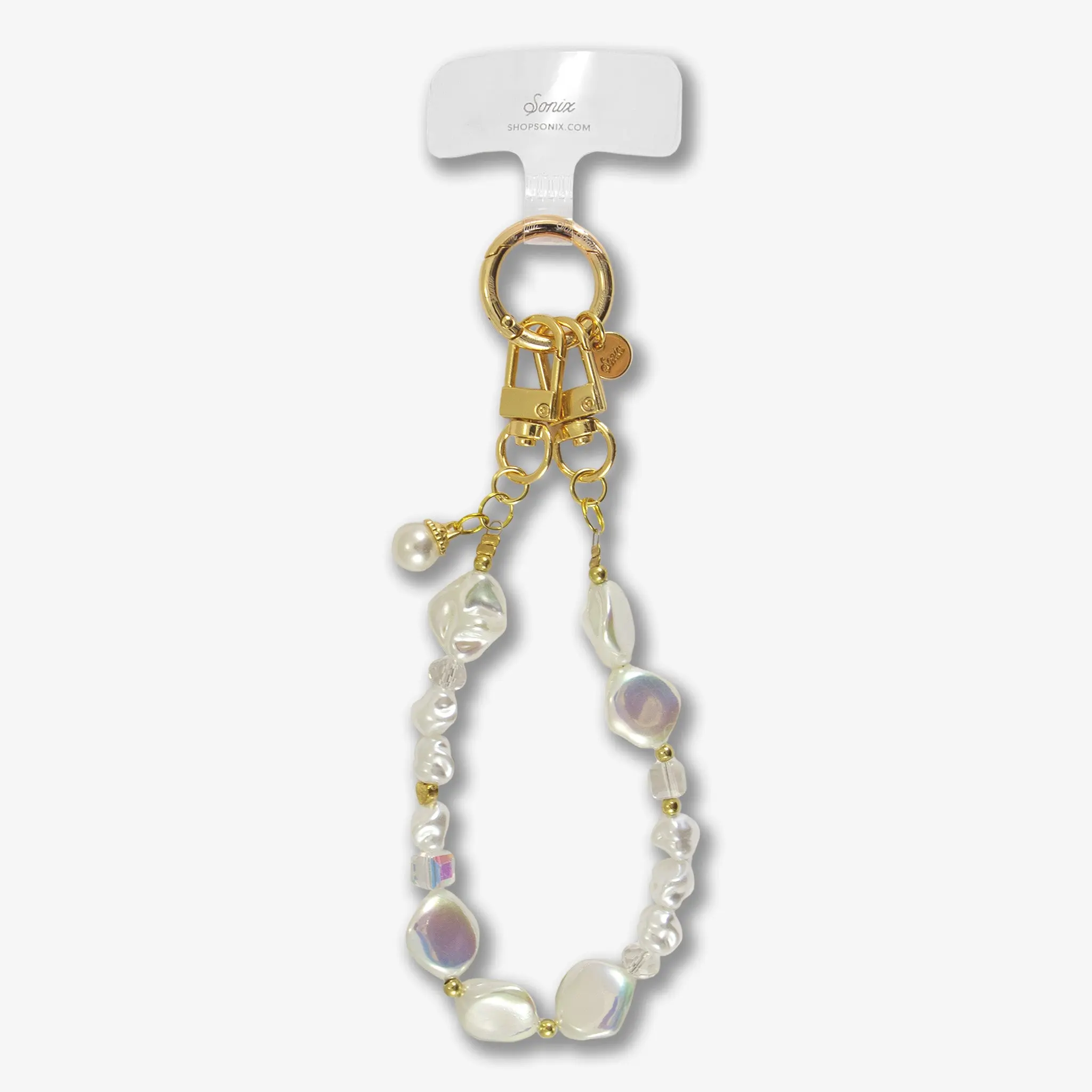 Vintage Pearls Phone Wristlet
