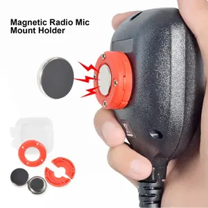 Magnetic Mic Mount Bracket, Durable Hand Microphones Fixed Bracket, car Dashboard Wall mount holder for Yaesu FT7900R MH48 SSM-85D shoudler Mic Accessories, Handheld