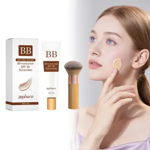 Moisturizing Sunscreen BB Cream (Natural Color) Soft, Transparent, Fine, Concealing, Natural Blush-on Makeup with a Natural Matte Finish