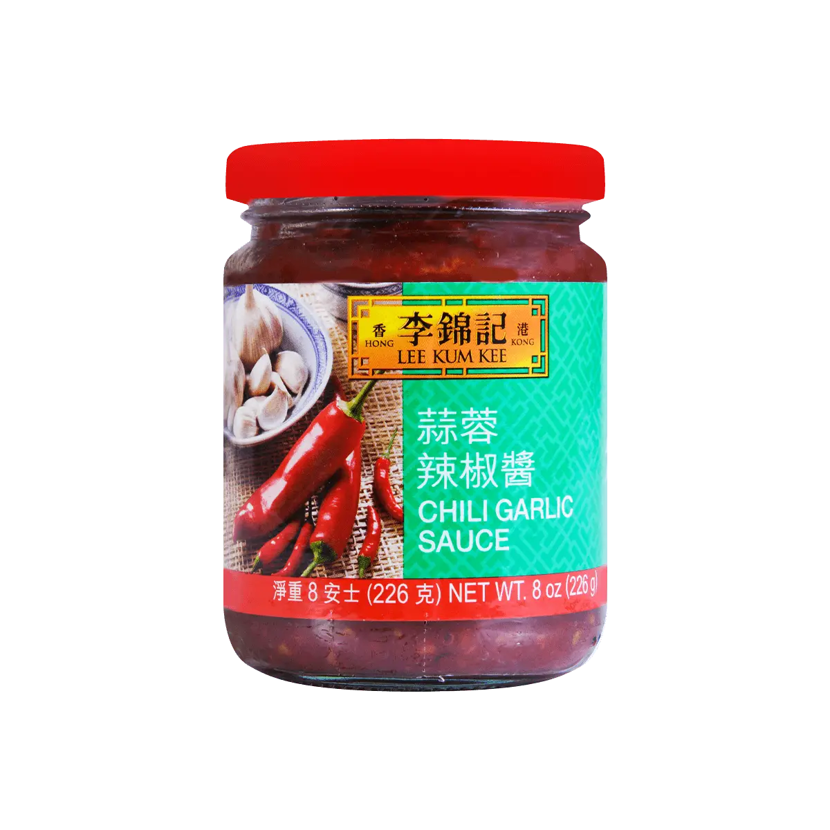 Lee Kum Kee Garlic Chili Sauce 226g - Authentic Hong Kong Flavor, Spicy Condiment for Stir-fry, Dipping, Marinades