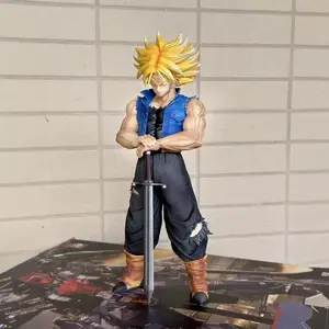 Dragon Ball Z Trunks Super Saiyan Action Figure - Anime Collectible Statue Future Trunks Super Saiyan Statue - Perfect for DBZ Fans & Home Decor Action Figurine