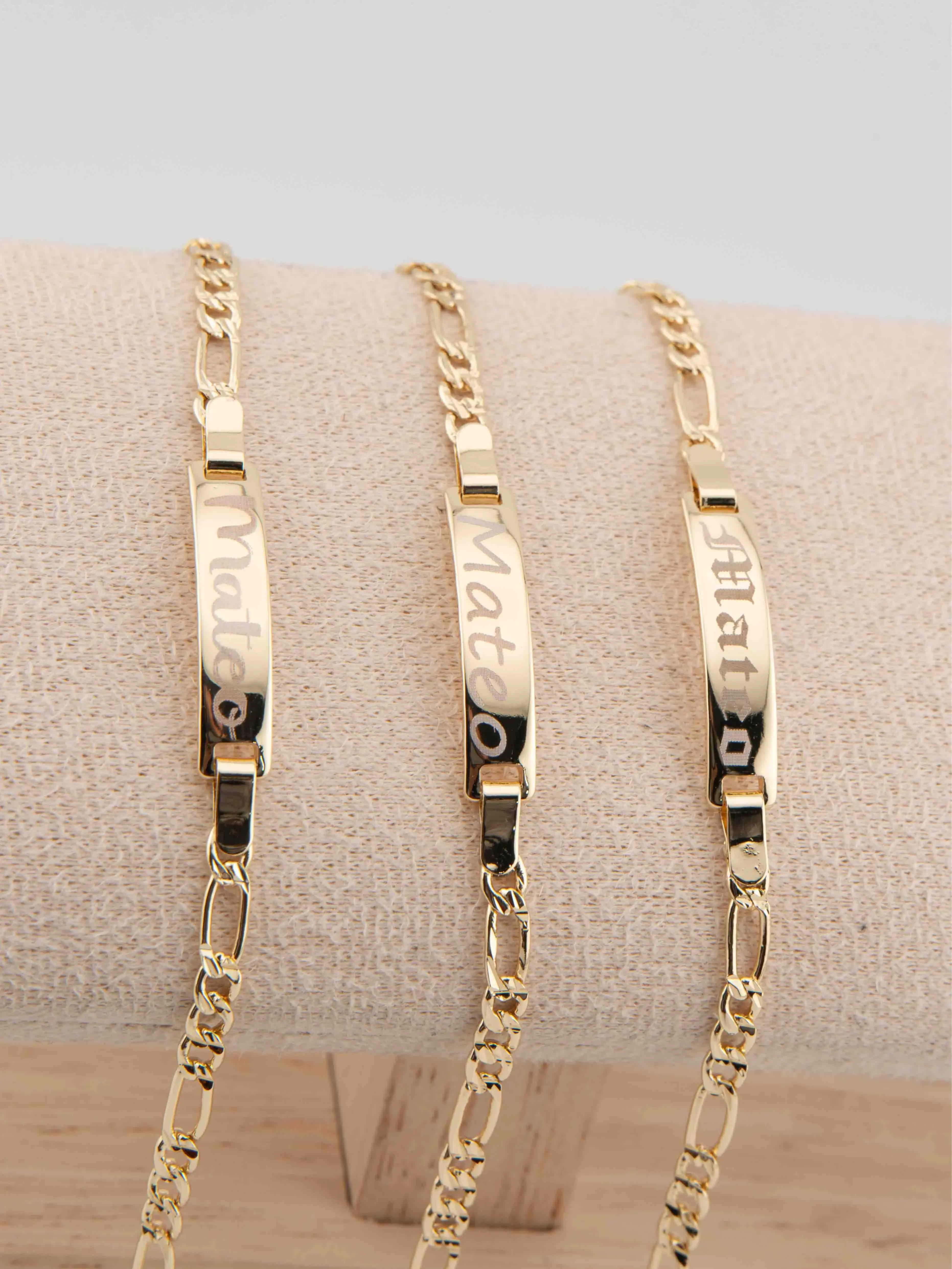 Personalized Name Baby Bracelet, 6-inch Gold-Plated Metal Bangle, Exquisite Fashion Jewelry Gift for Toddlers & Infants, Exquisite Bracelet, Fashion Bracelet