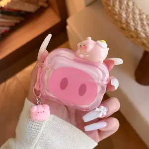 Cute Cartoon Earphone Case Compatible with AirPods Pro3/pro2, Protective Cover for AirPods 4, Anti-Drop Durable Design