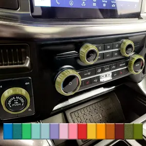 For Ford F150 2021-2026 - Knob Press-Fit Covers | 5-Knob Set Choose Your Color! Precision Fit For a Snug Fit That Stays In Place With No Tape or Adhesive. Made with High Quality Materials That Won't Warp or Fade! Made In The USA