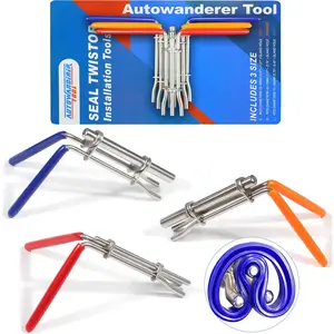 Hydraulic Cylinder Seal Install Tool Set - 3 PCS Hydraulic U-Cup Seal Twistor Installation Tool Kit with S M L