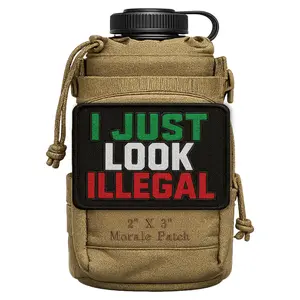 I Just Look Illegal Funny Morale Patch 2” X 3” Hook & Loop Back for Hats Jackets Tactical Vests Plate Carriers EDC Gear & Humor Patch Collectors
