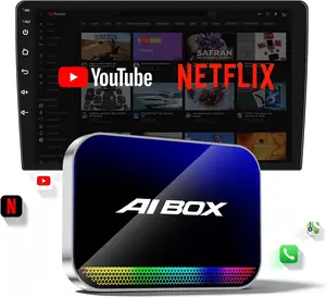 2026 MAKASRI intelligent AI car conversion box. Original vehicle wired CarPlay can be directly converted to wireless. It comes with a built-in Google app store. You can enjoy your favorite TV shows at will. Traveling is comfortable and stress-free.