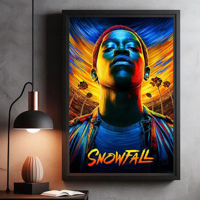 Snowfall (2017) TV Poster | High Quality Canvas Print I 2026 Movie Poster | Modern Room Decorative Arts | Popular Film Gift Sarah