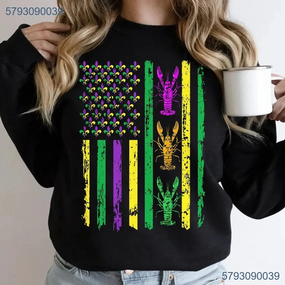 Crawfish T-Shirt Collection with NOLA & Carnival inspired designs Sweatshirt