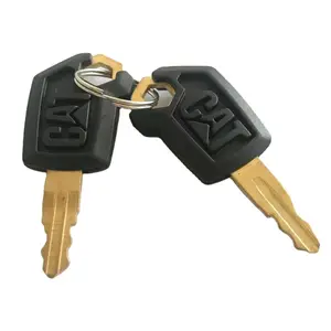 CAT Caterpillar Heavy Equipment Ignition Key - Replacement Key for Caterpillar Excavator Loader Bulldozer Forklift, Durable Heavy Duty Ignition Key for CAT Construction Machinery Hardware