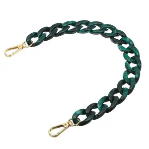 Women's Bag Accessory - Detachable Multi-Color Acrylic Resin Chain Colorblock Fashion Chunky Chain Vintage,Replacement Luxury Handbag Straps Backpack Strap