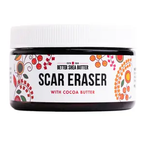 Scar Eraser Balm - Fades New and Old Scars, Helps Prevent Stretch Marks, Made with Cocoa Butter, Shea Butter and Rosehip Oil, Vegan, Fragrance Free and Synthetic-Free