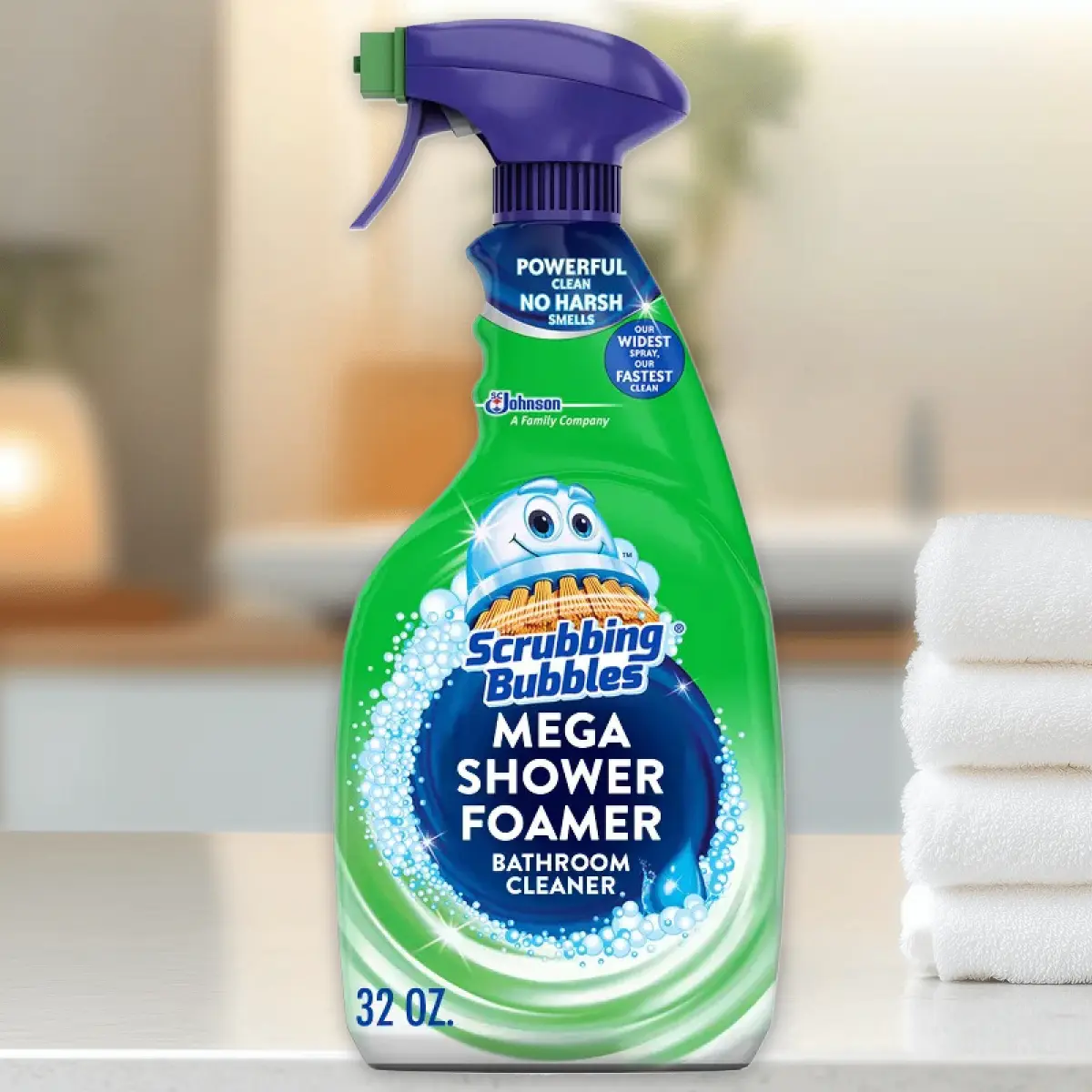 Scrubbing Bubbles Rainshower Scent Mega Shower Foamer Bathroom Cleaner Spray - 32oz
