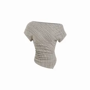 Cider Cotton-blend Asymmetrical Neck Top SwimWeek