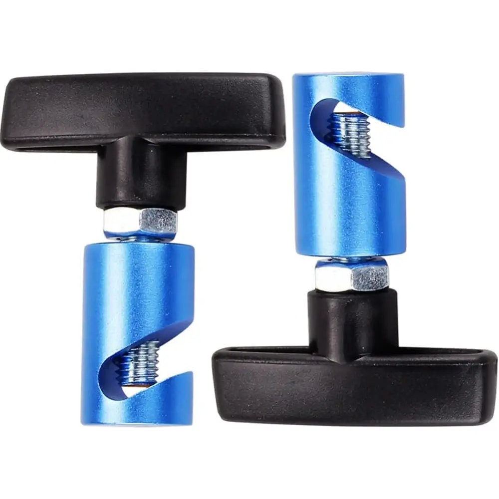 Automotive Vehicle Lift Support Clamps - Hood Strut Fixing Clamps, Tailgate & Trunk Stay Holders (Fits Up to 3/8”/10mm Dia., Blue, Pack of 2)