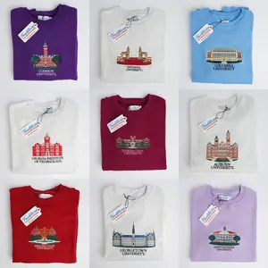 Embroidered College Crewneck | SCHOOLS A-J