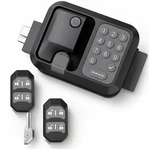 ONNAIS Dual Door RV Keyless Entry Lock, One Remote Controls 2 RV Doors, Full Metal Keypad Lock for Campers & Trailers