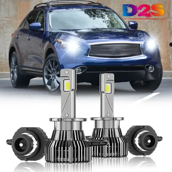 Newest D2S LED Headlight Bulb for Infiniti G35 2005 2006 2007 2008 G37 2008 2009 2010 2011 2012 2013 2014 Coupe Sedan Led Headlamps Bulbs
