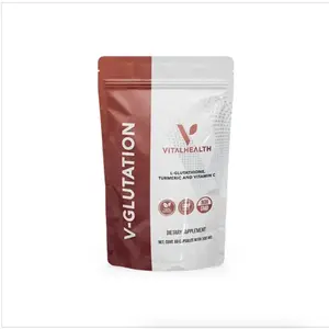 VitalHealth V-Glutathione Vegetarian Edible Dietary Capsules - Multi-Ingredient Curcuma Vitamins Supplement with Vitamin C for Daily Healthcare Wellness, Multi-Ingredient Vitamins Supplements, Curcuma Vitamins Supplements