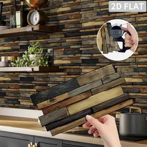 12/24/48 Sheets Premium Self-Adhesive Kitchen Tiles,Striped Marble Waterproof Vinyl Backsplash - Easy Self-Adhesive For Bathroom Kitchen Home PVC Wall Tiles
