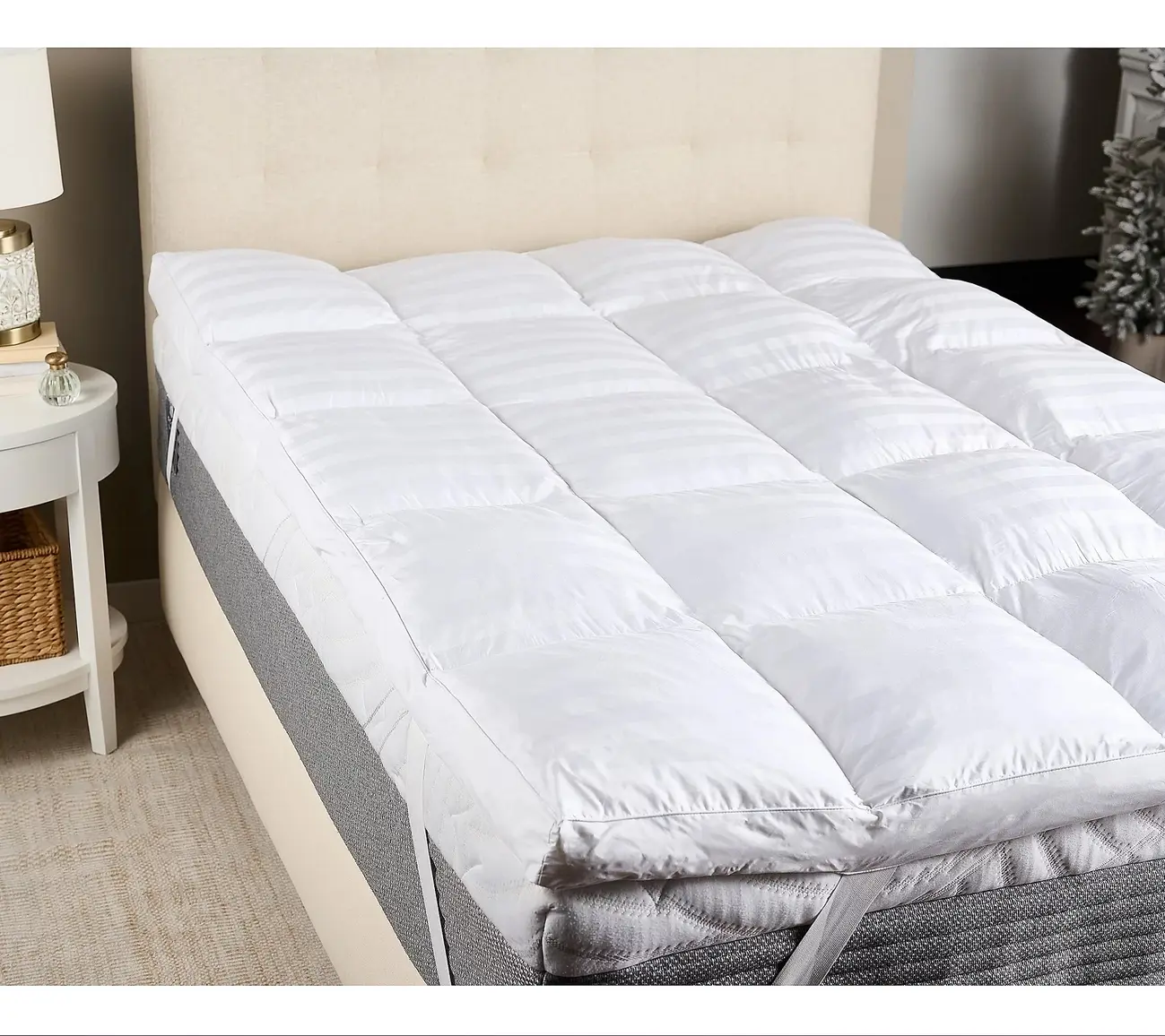 Northern Nights Classic Dobby Stripe 3" Featherbed - Cal King
