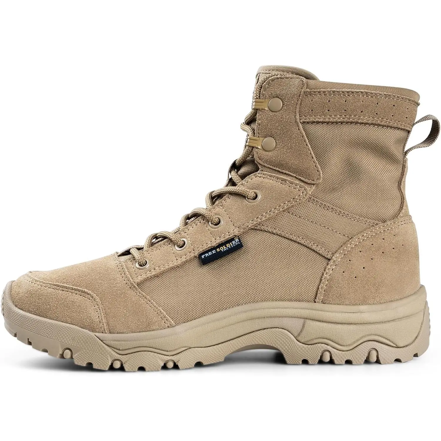 FREE SOLDIER Men's Tactical Hiking Boots Lightweight Comfortable Combat Work Boots 6 Inches Restore Body Care