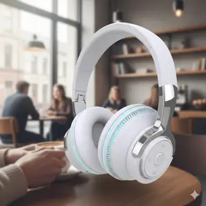 Wireless Foldable Bluetooth Headphones with RgB lights Stereo Sound High Sensitivity Mic Clear Calls Long Battery Life low latency Gaming Mode no delay for Pc Mobile Ps5 xbox Wireless Headset