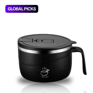 1200 ml Large-Capacity Instant Noodle Bowl, Bowl With Lid, Multi-Purpose Anti-Scald Instant Noodle Pot, Tableware for Home, Office and Dormitory, Microwave Noodle Bowl, Instant Noodles Bowl, Summer Father's Day Gift #GLOBAL PICKS