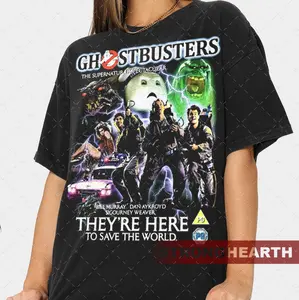 Ghostbusters Movie Vintage T-shirt Collection - TV Series - Gift For Her Unisex Heavy Cotton Tee SHD019