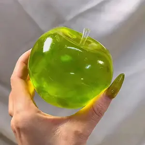 Squishy Green Apple Stress Ball, Slow Rebound Squishies, Soft Fidget Sensory Toy for ADHD Anxiety Fidgets, Festive Christmas Gift for Kids & Adults (Home & Party Supplies),summervibes