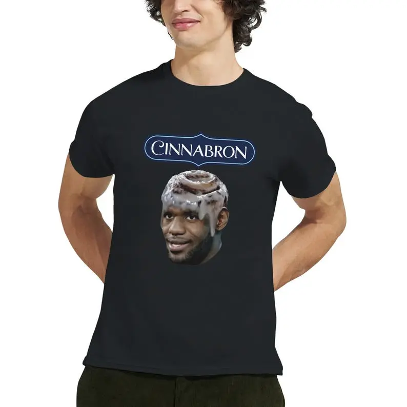 Cinnabron Lebron James Meme Unisex T-Shirt, Funny Basketball Shirt, King James Graphic Shirt, Basketball Gift Lebron Merch