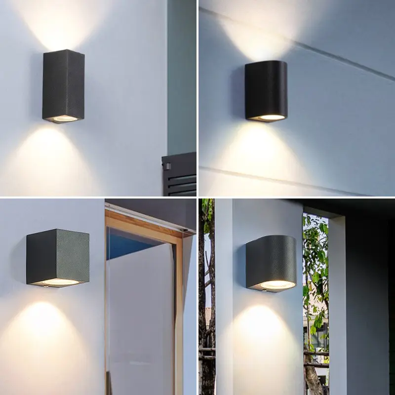 Outdoor Waterproof LED Wall Light, Dual Head Up Down Lighting, Staircase Villa Hotel Exterior Courtyard Garden Carport Home Lighting Outdoor Wall Lamp