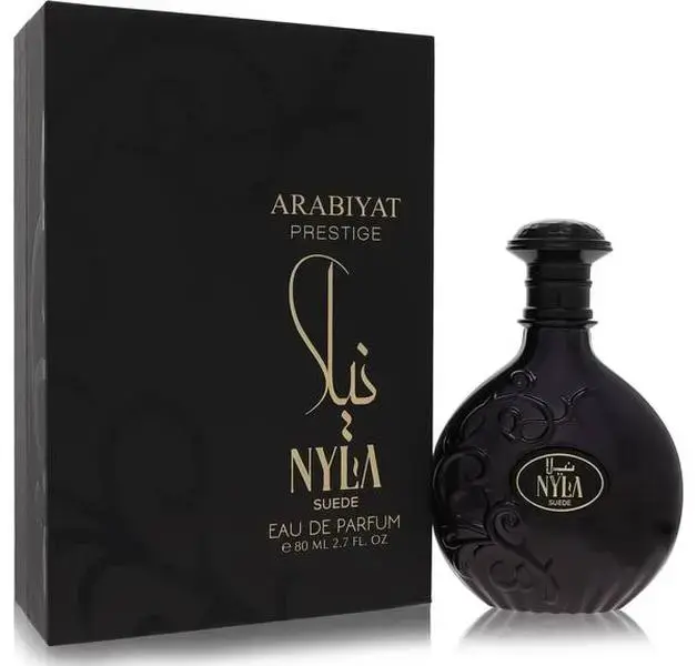 Arabiyat Prestige Nyla Suede Eau De Parfum (EDP) - 2.7 fl oz Unisex Fragrance, Floral-Aromatic Woody Amber, Vanilla Scents, Woody Sweet Liquid in Bottle, Highly Scented Beauty & Personal Care Item, Smelling Good, Youth, Musk, My Perfume Factory Llc